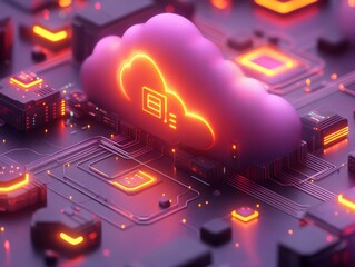 Aufkleber - Cloud Computing: The Future of Technology and Innovation