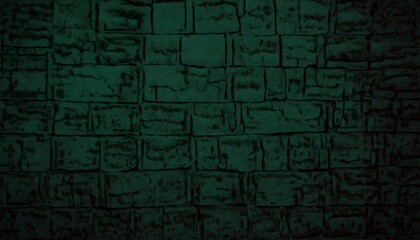 Aufkleber - ancient green stone wall texture for medieval game background, fantasy dungeon design, or 3d modeling reference

