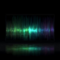 Wall Mural - abstract soundwave visuals glowing spectrum of excellence in splendor beyond compare with grace.