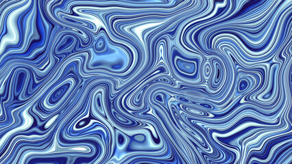 Wall Mural - abstract blue curvy lines pattern backgrounds illustration.