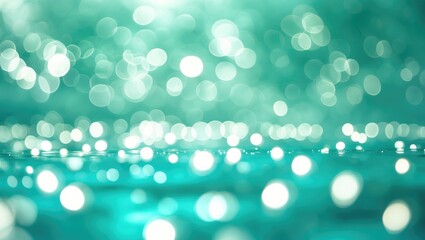 Wall Mural - green bokeh effect with a blurred abstract background.