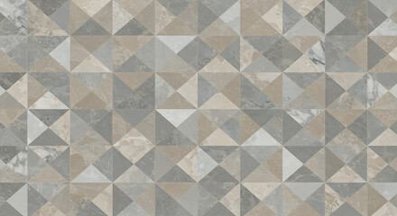serene geometric stone tiles: neutral tones & elegant design ai generated