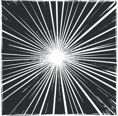 Wall Mural - an abstract burst of light with radiating lines creating a dynamic graphic pattern.