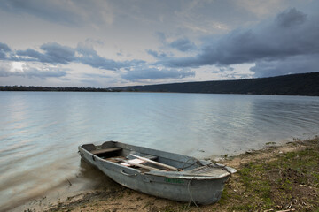 Naklejka na meble Beautiful rural landscape from the republic of Moldova. Village life in spring.