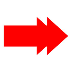 Wall Mural - red arrow icon
