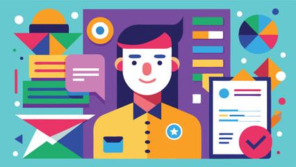 Leinwandbilder - Digital worker analyzing data while surrounded by colorful charts and graphs in a modern workspace during daytime