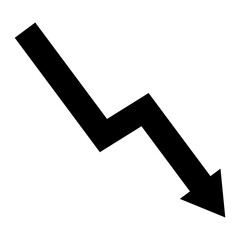 Wall Mural - arrow down zigzag