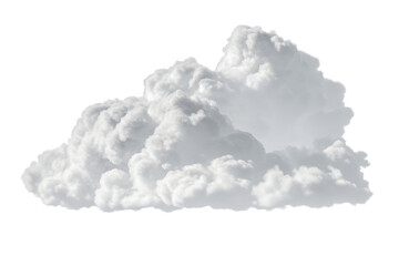 a fluffy cumulus cloud floats serenely against a bright white sky, showcasing its soft texture and d