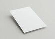 © Md - Blank white paper mockup template for flyer poster or invitation card