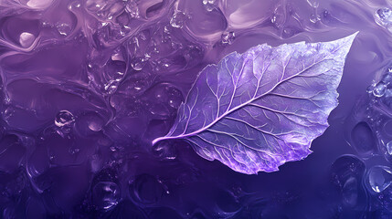 Wall Mural - solitary leaf veins