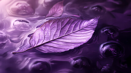 Wall Mural - solitary leaf veins