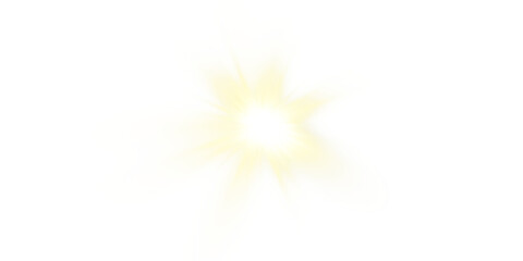 Wall Mural - vector transparent sunlight with sun glare. overlay, sun rays and glare, sun, sunrays, light transit