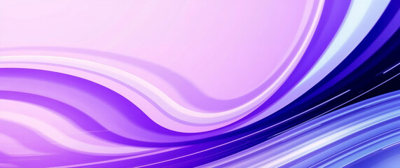 Leinwandbilder - Abstract purple and blue swirling lines creating dynamic flowing design