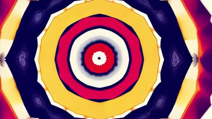 Aufkleber - Colorful mandala design with intricate patterns and vibrant hues for relaxation and creativity in art