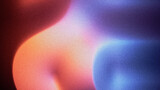 vibrant abstract background featuring a blend of red, orange, and blue hues with a soft gradient effect. Grainy film effect with noise. Mystical ambient wallpaper