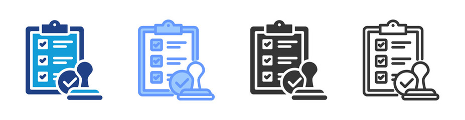 Fototapete - Terms icon set multiple style collection