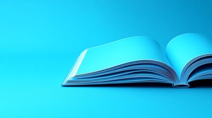 Fashion elegance magazine mockup open flat surface focusing on layout design with blank pages offering ample space for style themes