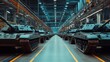 © sukarman - Tanks in a factory assembly line symbolize defense manufacturing and military production.