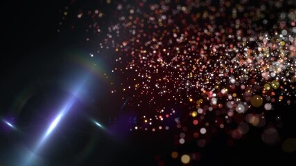 Wall Mural - glitter multicolor particles abstract background flickering particles with bokeh effect. lens light 