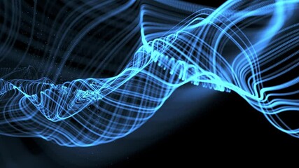 Wall Mural - animated futuristic background. technology, science social networking and engineering motion backgro