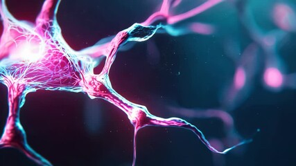 Wall Mural - this vibrant abstract illustration features a futuristic network structure with luminous highlights.