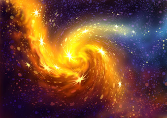 abstract background with stars