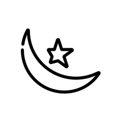 moon star vector icon
