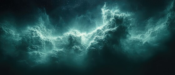 Wall Mural - vast, ethereal cloudscapes of a nebula