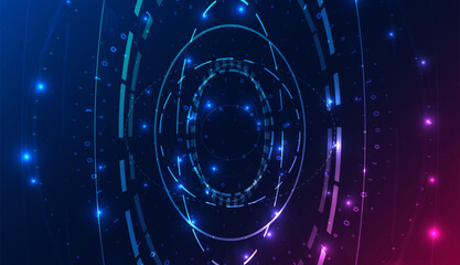 Wall Mural - abstract big data visualization. big data code representation. graphic concept for your design