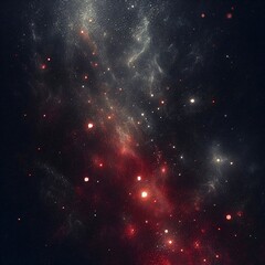 a cosmic dance of stars and nebula