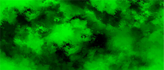 Aufkleber - Abstract vivid background with cloud-like texture in intense shades of green and black. Old green paper background with marbled vintage texture. Dense, foggy atmospheric  with layered, nebula effect
