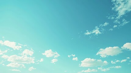 Wall Mural - serene blue sky with clouds