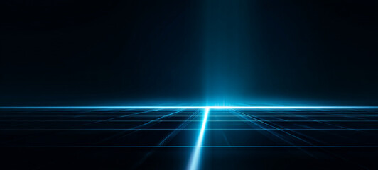 Wall Mural - blue light abstracts digital background. futuristic abstract blue background with speed lines and li