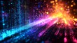 © ArutalaWat - Abstract Colorful Digital Data Flow Background