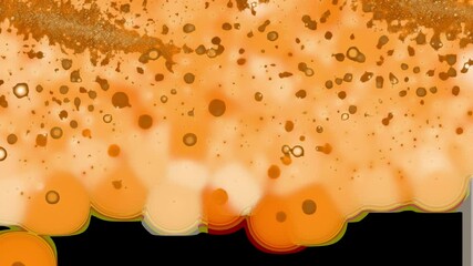 Wall Mural - gold particles animated overlay, transparent 4k video, alpha channel, prores 4444