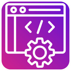 web development vector icon design illustration