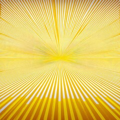 Aufkleber - Golden Radiance: Abstract Art with Linear Focus and Bright Yellow Stripes Emanating from a Central Point