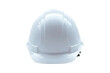 © dekreatif - A white hard hat, viewed straight on, against a transparent background. Safety gear, construction attire