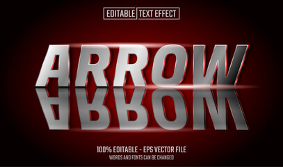 Canvas Print - arrow editable text effect