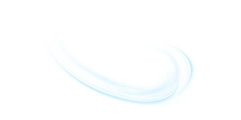 Fototapete - Air flow Isolated PNG and vector isolated. Effect of winter air and wind stream waves effect in blue color.