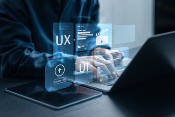 ux ui web design that provides a good user experience, is easy to use and modern. business people us