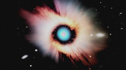 Wall Mural - exploring the mesmerizing beauty of a colorful cosmic nebula