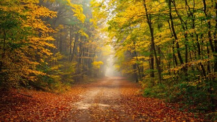 Fototapete - autumn in the woods