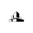 © MatandSterre - Modern Architecture Logo - Minimalist Black & White Building Design