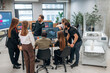© standret - Business project, by computer. Designer team are together in the office