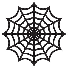 spider web black and white line art