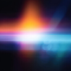 Wall Mural - A colorful, abstract image with a bright orange and yellow line in the middle