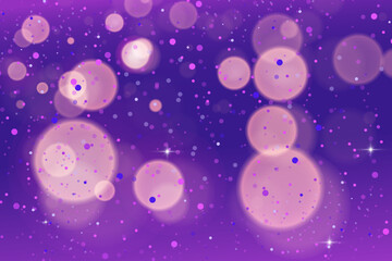 Poster - Colorful defocused bokeh lights in blur night background