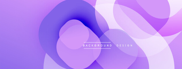 Leinwandbilder - Abstract purple waves create flowing background. Soft gradients blend, forming dynamic shapes. Minimalist design evokes calm, modern aesthetic. Subtle texture adds depth.