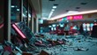 © h4kunA - Damaged casino interior, broken slot machines, aftermath